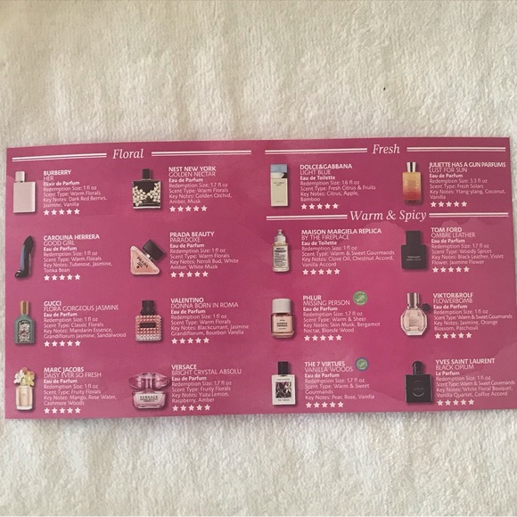 Sephora perfume 16 sampler and Gift makeup bag. Does NOT include certificate - Picture 4 of 8